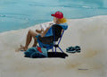 Lady on Beach Reading