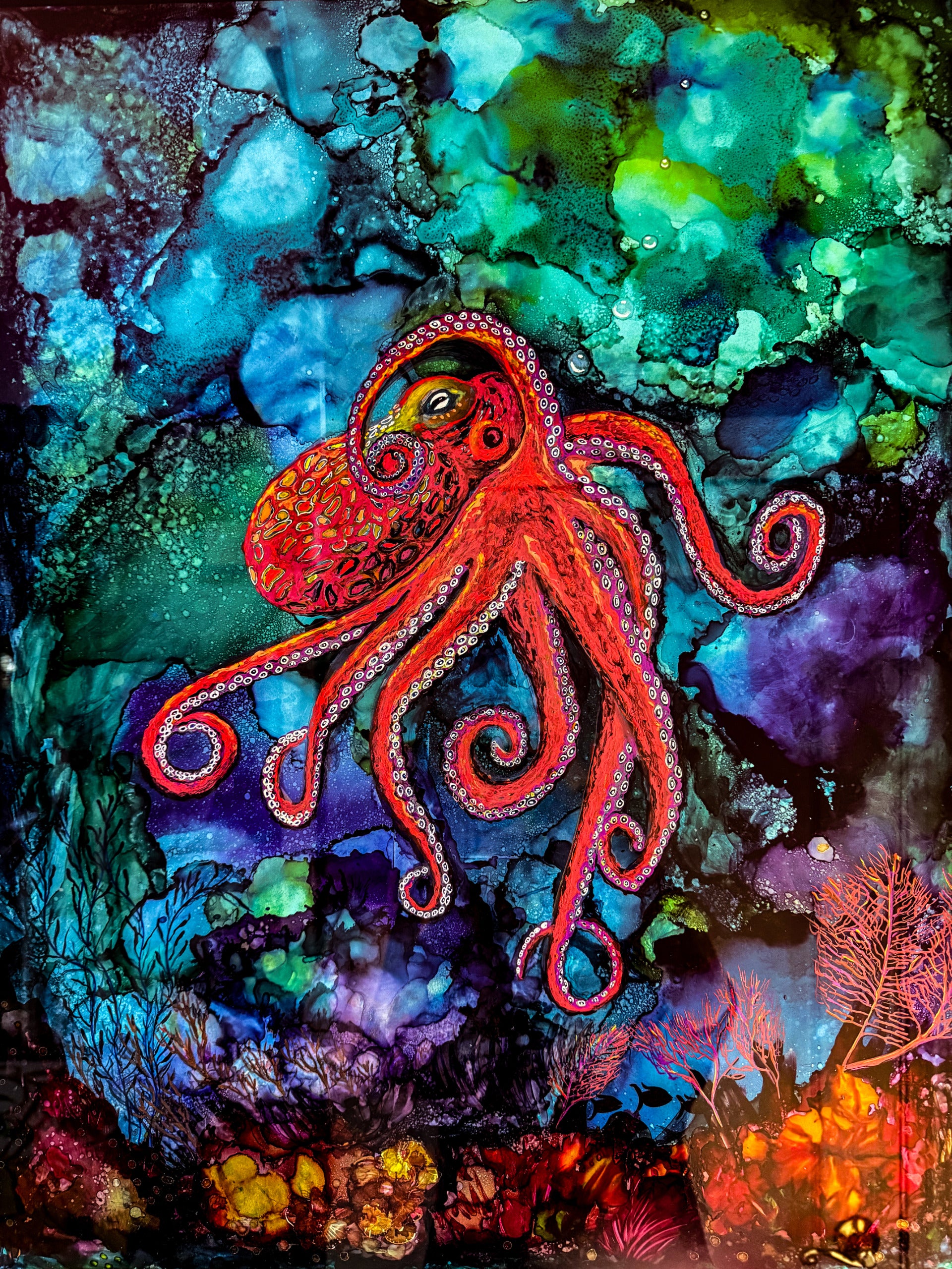 Red Octopus Mother